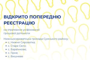ГО «ЛАМПА» повідомляє про початок попередньої реєстрації на отримання уніфікованої грошової допомоги